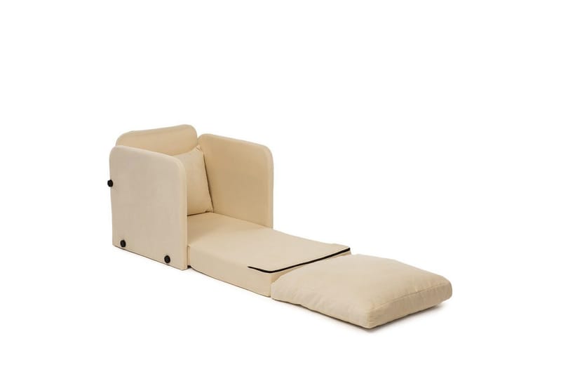 1-sits bäddsoffa Rubby Grädde - Grädde - Möbler - Stolar & fåtöljer - Fåtölj - Bäddfåtölj