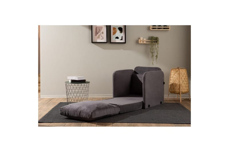 1-sits bäddsoffa Rubby Grå - Grå - Möbler - Stolar & fåtöljer - Fåtölj - Bäddfåtölj