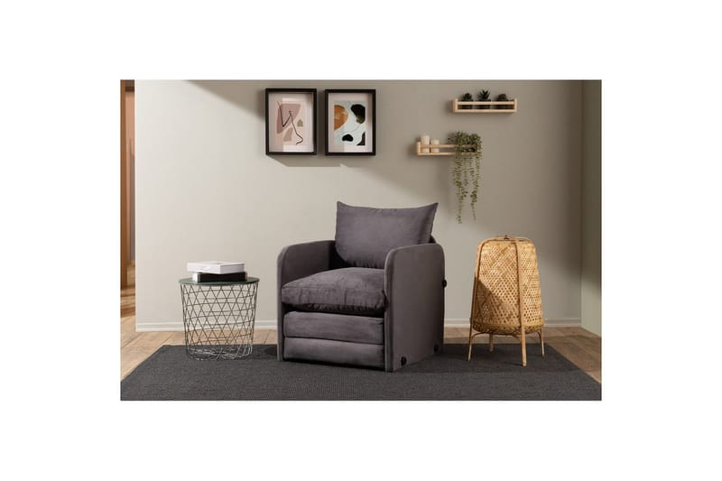 1-sits bäddsoffa Rubby Grå - Grå - Möbler - Stolar & fåtöljer - Fåtölj - Bäddfåtölj