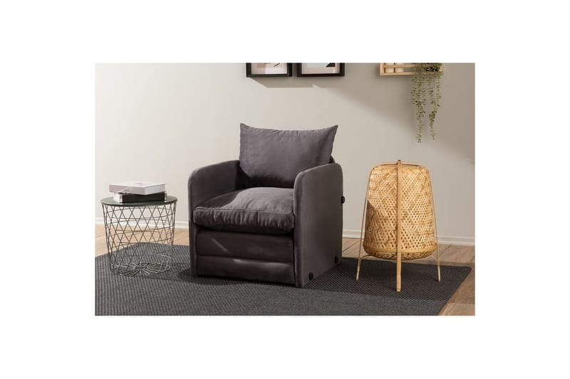 1-sits bäddsoffa Rubby Grå - Grå - Möbler - Stolar & fåtöljer - Fåtölj - Bäddfåtölj