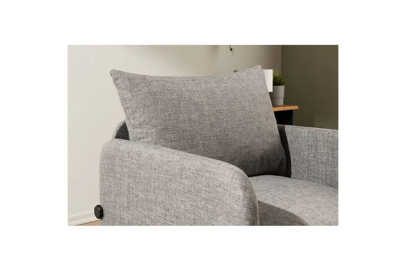 1-sits bäddsoffa Rubby Ljusgrå - Ljusgrå - Möbler - Stolar & fåtöljer - Fåtölj - Bäddfåtölj