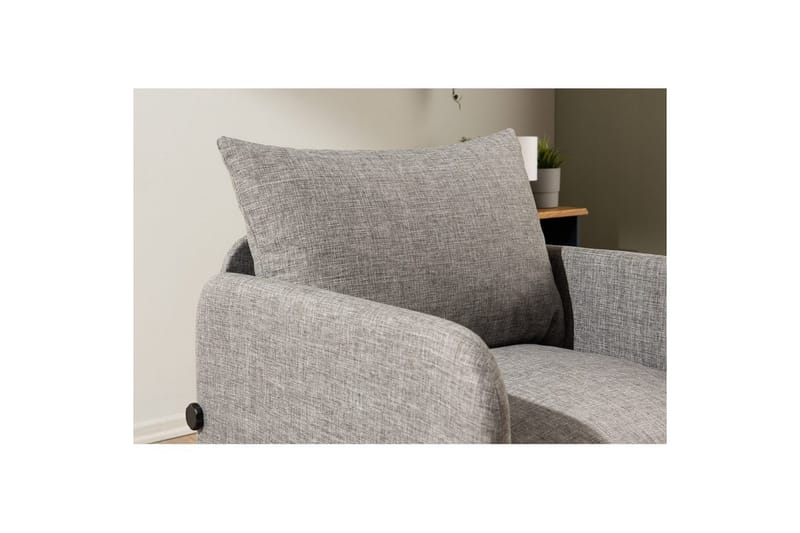1-sits bäddsoffa Rubby Ljusgrå - Ljusgrå - Möbler - Stolar & fåtöljer - Fåtölj - Bäddfåtölj