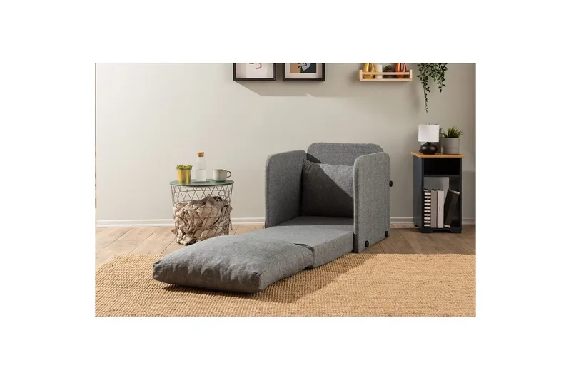 1-sits bäddsoffa Rubby Ljusgrå - Ljusgrå - Möbler - Stolar & fåtöljer - Fåtölj - Bäddfåtölj