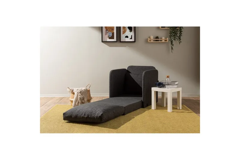 1-sits bäddsoffa Rubby Mörkgrå - Mörkgrå - Möbler - Stolar & fåtöljer - Fåtölj - Bäddfåtölj