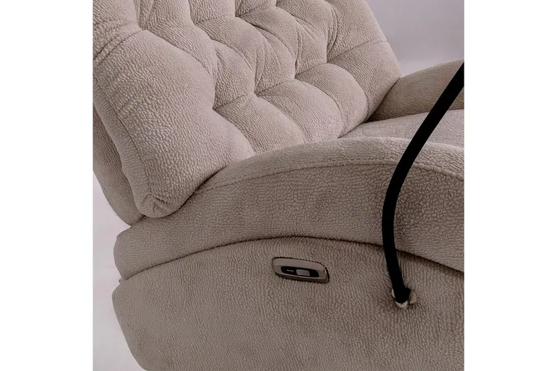 Adesis Reclinerfåtölj Elektrisk - Krämvit - Möbler - Stolar & fåtöljer - Fåtölj - Biofåtölj & reclinerfåtölj