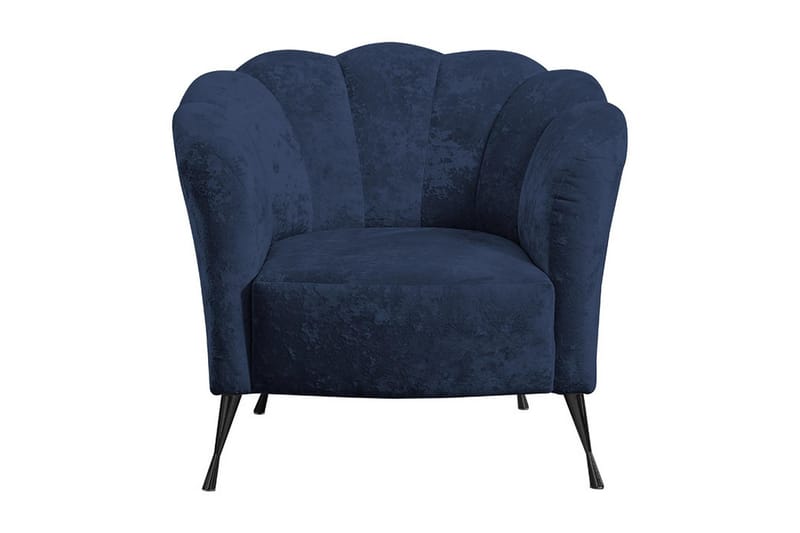 Adrial Fåtölj - Sammet/Blå/Svart Krom - Möbler - Stolar & fåtöljer - Fåtölj