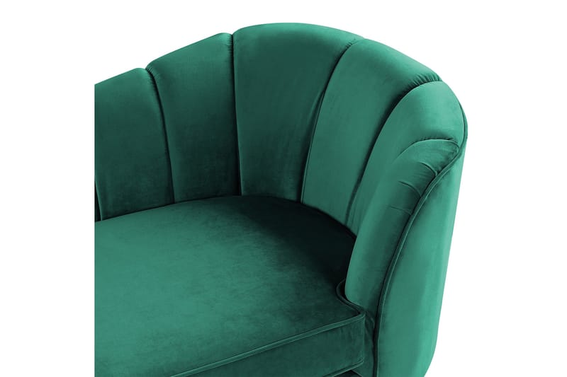 Allier Schäslong 150 cm - Guld/Grön - Möbler - Stolar & fåtöljer - Fåtölj - Schäslongfåtölj & divanfåtölj