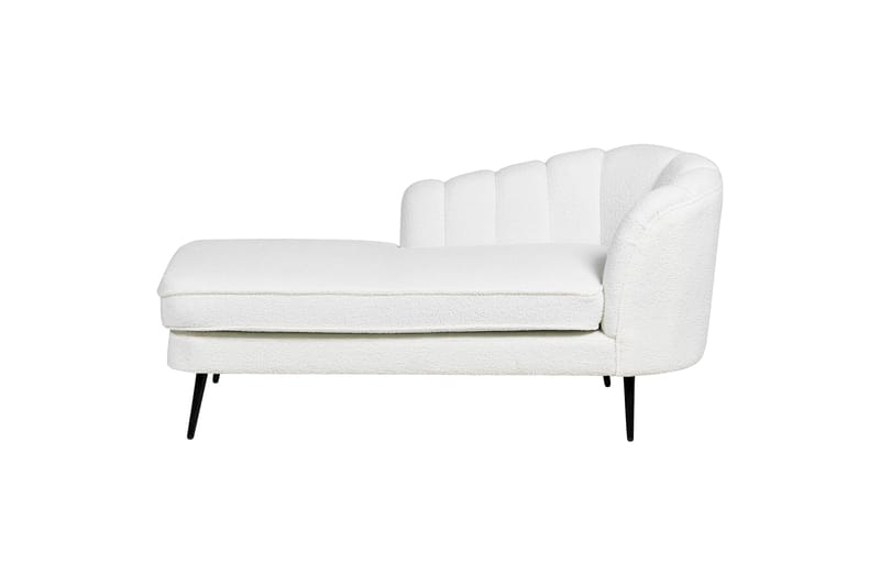 Allier Schäslong 150 cm Höger, Svart/Vit