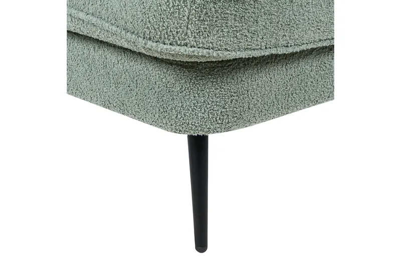 Allier Schäslong 150 cm Vänster - Svart/Grön - Möbler - Stolar & fåtöljer - Fåtölj - Schäslongfåtölj & divanfåtölj