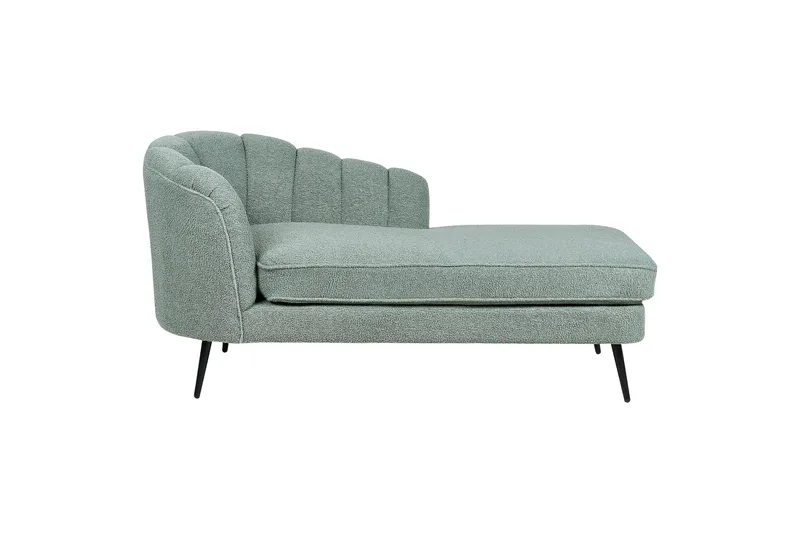 Allier Schäslong 150 cm Vänster - Svart/Grön - Möbler - Stolar & fåtöljer - Fåtölj - Schäslongfåtölj & divanfåtölj