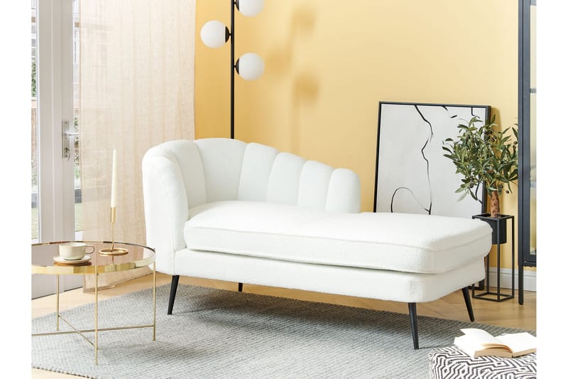 Allier Schäslong 150 cm Vänster - Svart/Vit - Möbler - Stolar & fåtöljer - Fåtölj - Schäslongfåtölj & divanfåtölj