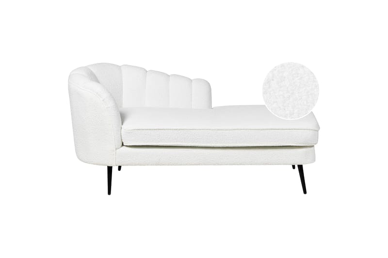Allier Schäslong 150 cm Vänster - Svart/Vit - Möbler - Stolar & fåtöljer - Fåtölj - Schäslongfåtölj & divanfåtölj