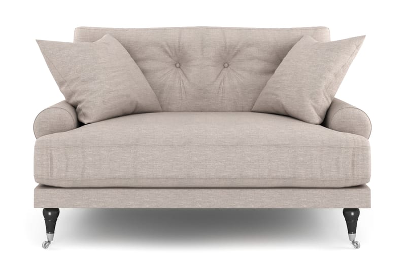 Andrew Loveseat - Beige/Krom - Möbler - Stolar & fåtöljer - Fåtölj