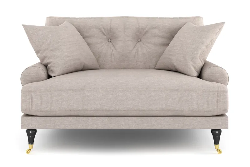 Andrew Loveseat - Beige/Mässing - Möbler - Stolar & fåtöljer - Fåtölj