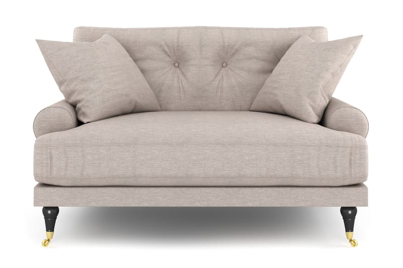 Andrew Loveseat - Beige/Mässing - Möbler - Stolar & fåtöljer - Fåtölj