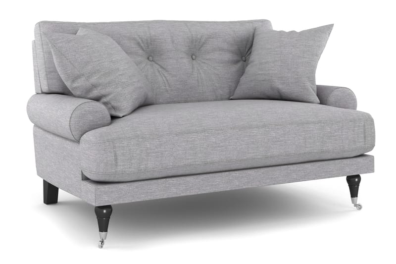 Andrew Loveseat - Ljusgrå/Krom - Möbler - Stolar & fåtöljer - Fåtölj