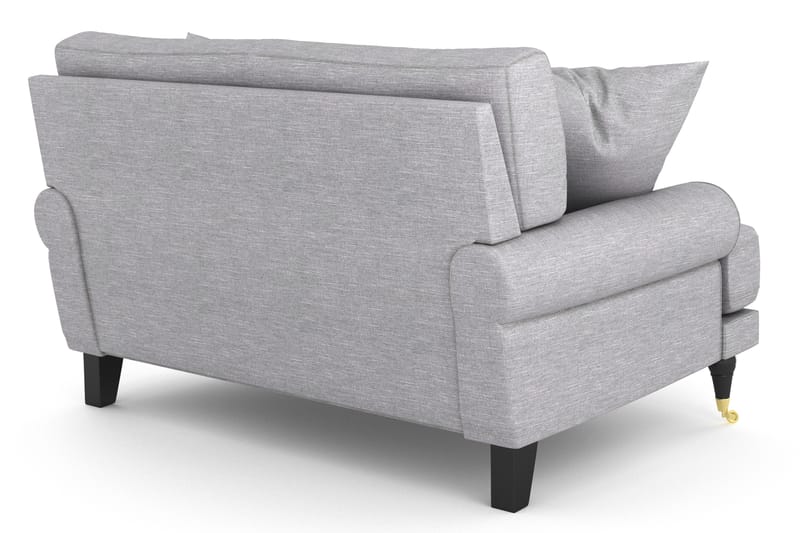 Andrew Loveseat - Ljusgrå/Mässing - Fåtölj