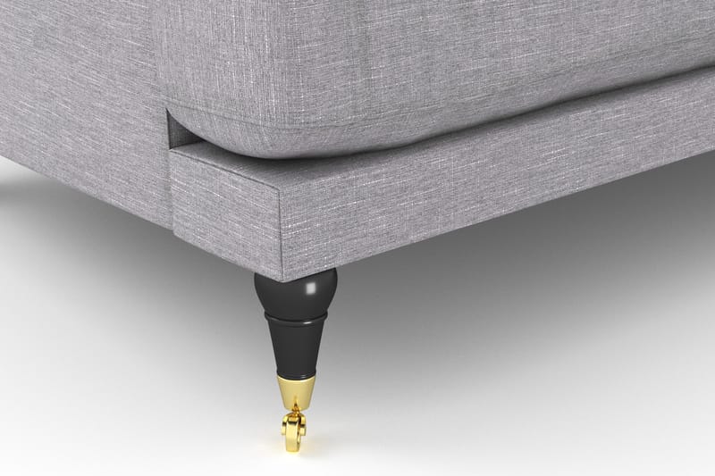 Andrew Loveseat - Ljusgrå/Mässing - Möbler - Stolar & fåtöljer - Fåtölj