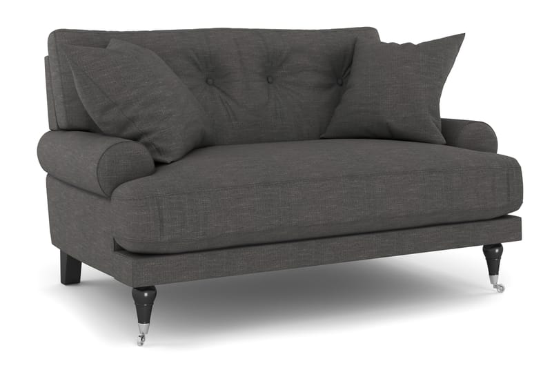 Andrew Loveseat - Mörkgrå/Krom - Möbler - Stolar & fåtöljer - Fåtölj