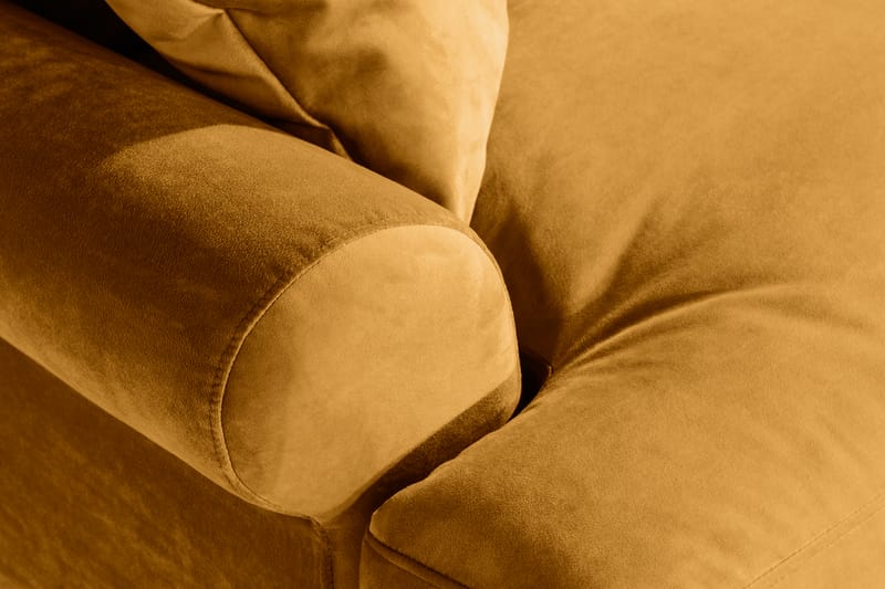 Andrew Loveseat Sammet - Amber/Krom - Möbler - Stolar & fåtöljer - Fåtölj