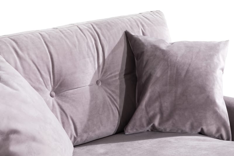 Andrew Loveseat Sammet - Lila/Krom - Möbler - Stolar & fåtöljer - Fåtölj