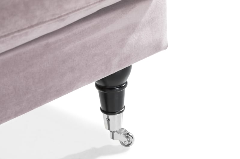 Andrew Loveseat Sammet - Lila/Krom - Möbler - Stolar & fåtöljer - Fåtölj