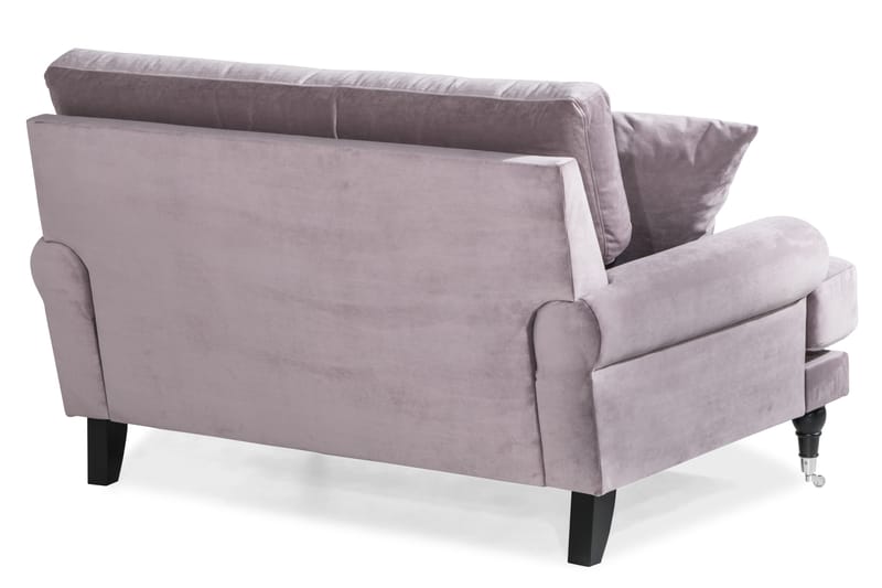 Andrew Loveseat Sammet - Lila/Krom - Möbler - Stolar & fåtöljer - Fåtölj