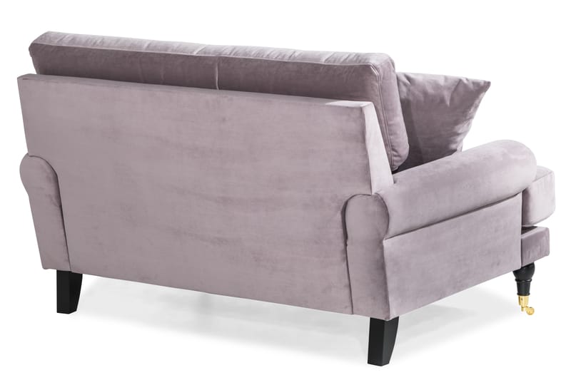 Andrew Loveseat Sammet - Lila/Mässing - Möbler - Stolar & fåtöljer - Fåtölj