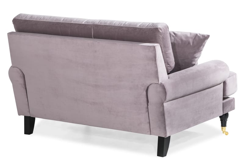 Andrew Loveseat Sammet - Lila/Mässing - Möbler - Stolar & fåtöljer - Fåtölj