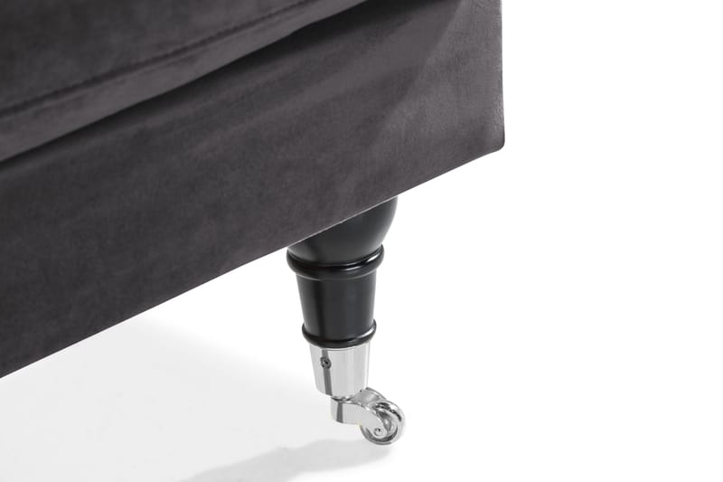 Andrew Loveseat Sammet - Mörkgrå/Krom - Möbler - Stolar & fåtöljer - Fåtölj