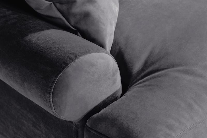 Andrew Loveseat Sammet - Mörkgrå/Mässing - Möbler - Stolar & fåtöljer - Fåtölj