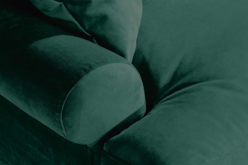 Andrew Loveseat Sammet - Mörkgrön/Krom - Möbler - Stolar & fåtöljer - Fåtölj