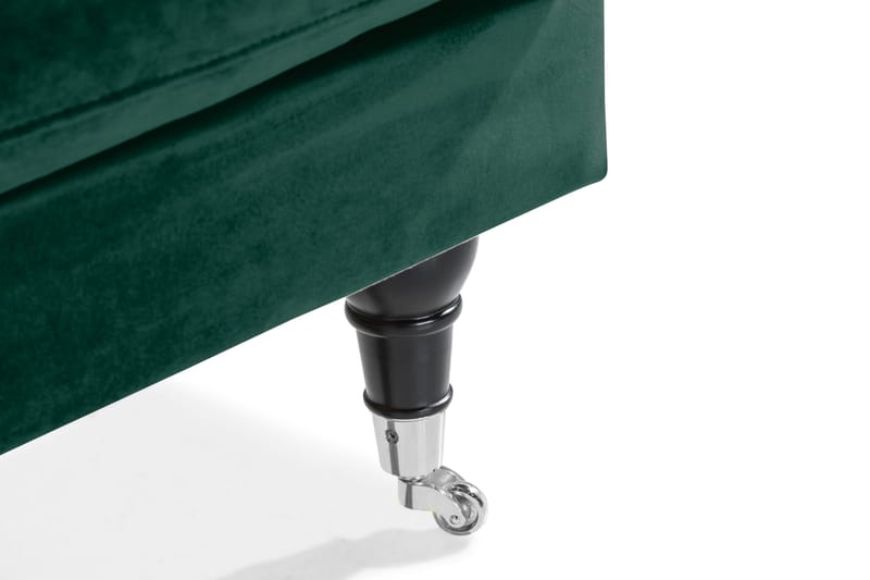 Andrew Loveseat Sammet - Mörkgrön/Krom - Möbler - Stolar & fåtöljer - Fåtölj