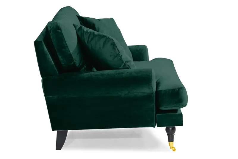 Andrew Loveseat Sammet - Mörkgrön/Mässing - Möbler - Stolar & fåtöljer - Fåtölj