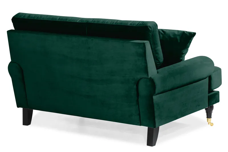 Andrew Loveseat Sammet - Mörkgrön/Mässing - Möbler - Stolar & fåtöljer - Fåtölj