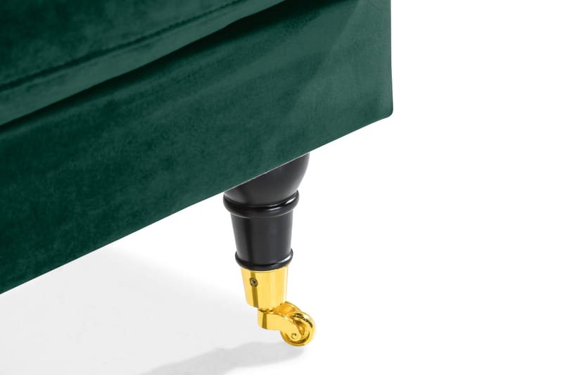 Andrew Loveseat Sammet - Mörkgrön/Mässing - Möbler - Stolar & fåtöljer - Fåtölj