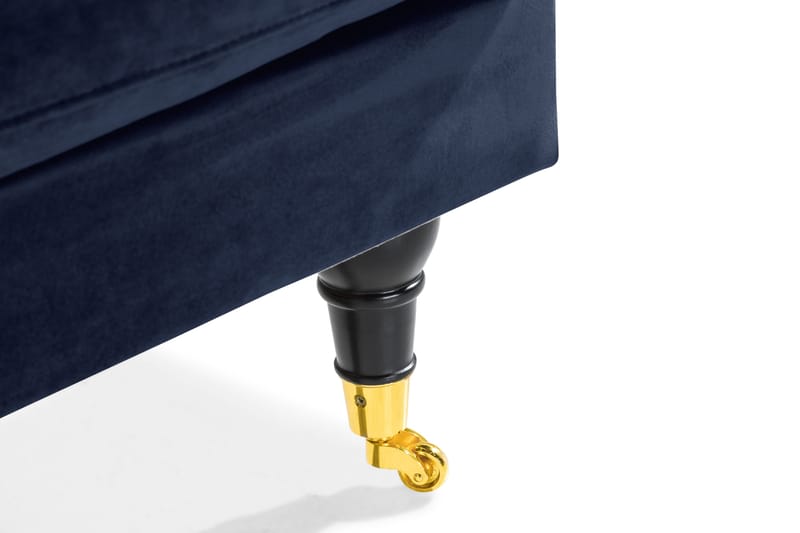 Andrew Loveseat Sammet - Midnattsblå/Mässing - Möbler - Stolar & fåtöljer - Fåtölj