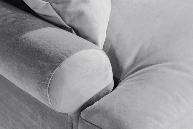 Andrew Loveseat Sammet - Silvergrå/Krom - Möbler - Stolar & fåtöljer - Fåtölj