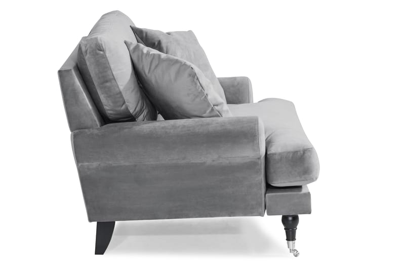 Andrew Loveseat Sammet - Silvergrå/Krom - Möbler - Stolar & fåtöljer - Fåtölj