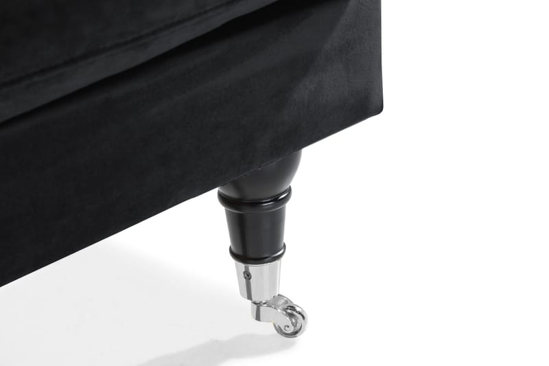 Andrew Loveseat Sammet - Svart/Krom - Möbler - Stolar & fåtöljer - Fåtölj