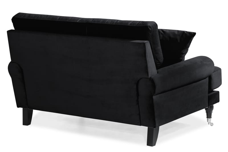 Andrew Loveseat Sammet - Svart/Krom - Möbler - Stolar & fåtöljer - Fåtölj