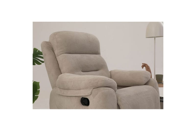 Angola Reclinerfåtölj Manuell - Krämvit - Möbler - Stolar & fåtöljer - Fåtölj - Liggfåtölj