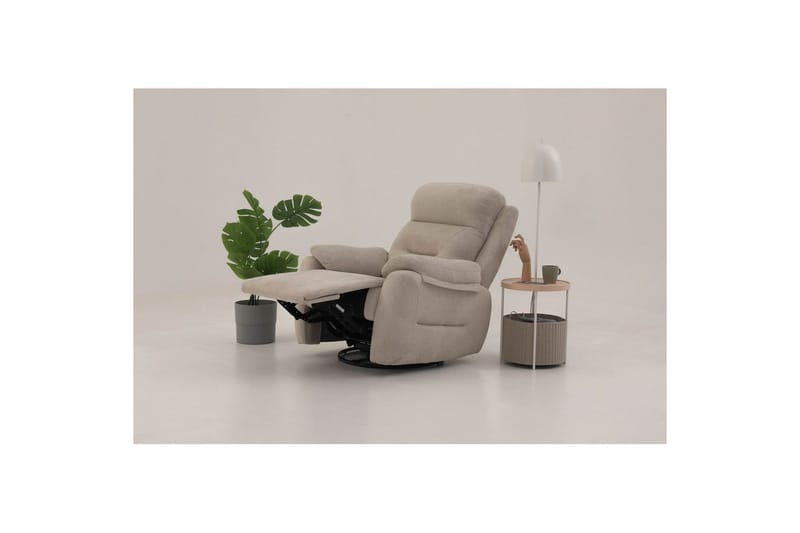 Angola Reclinerfåtölj Manuell - Krämvit - Möbler - Stolar & fåtöljer - Fåtölj - Biofåtölj & reclinerfåtölj