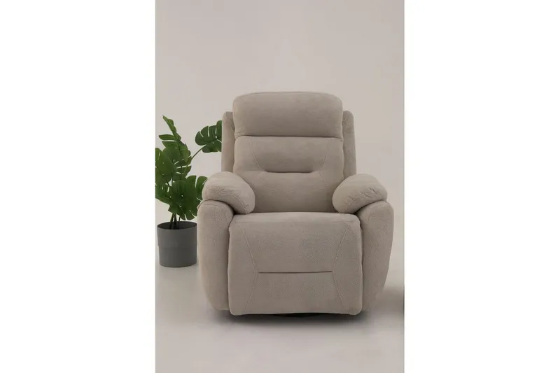 Angola Reclinerfåtölj Manuell - Krämvit - Möbler - Stolar & fåtöljer - Fåtölj - Biofåtölj & reclinerfåtölj