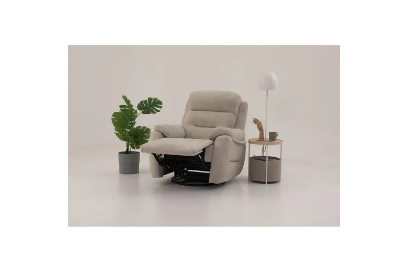 Angola Reclinerfåtölj Manuell - Krämvit - Möbler - Stolar & fåtöljer - Fåtölj - Biofåtölj & reclinerfåtölj