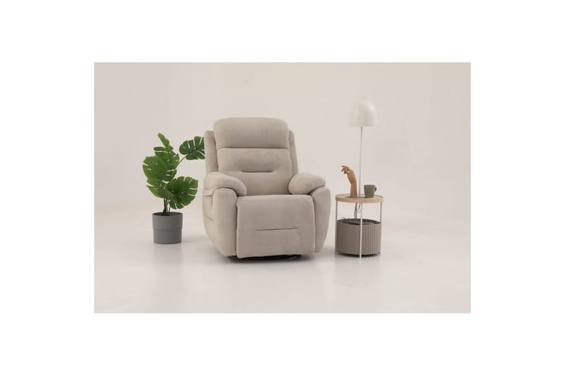 Angola Reclinerfåtölj Manuell - Krämvit - Möbler - Stolar & fåtöljer - Fåtölj - Liggfåtölj