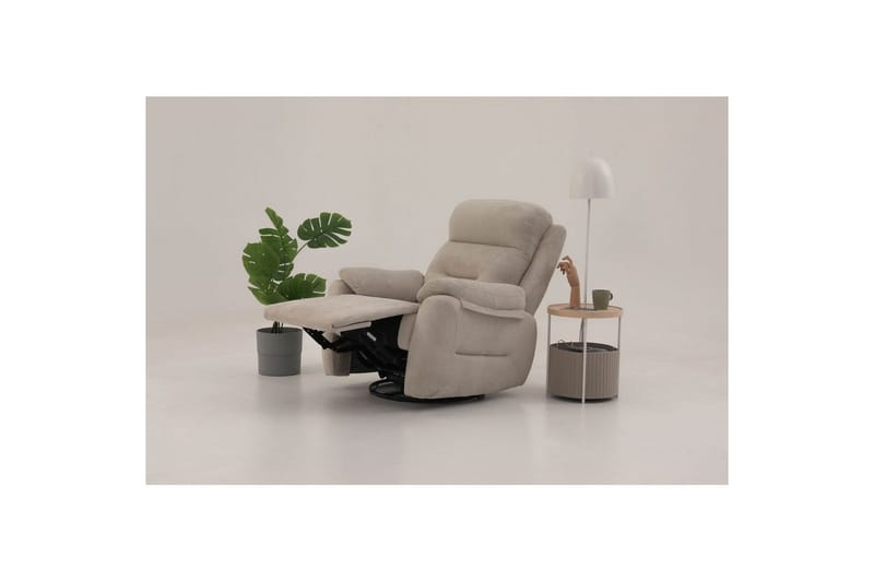 Angola Reclinerfåtölj Manuell - Krämvit - Möbler - Stolar & fåtöljer - Fåtölj - Liggfåtölj