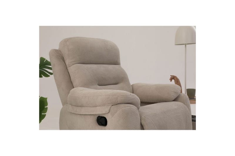 Angola Reclinerfåtölj Manuell - Krämvit - Möbler - Stolar & fåtöljer - Fåtölj - Liggfåtölj