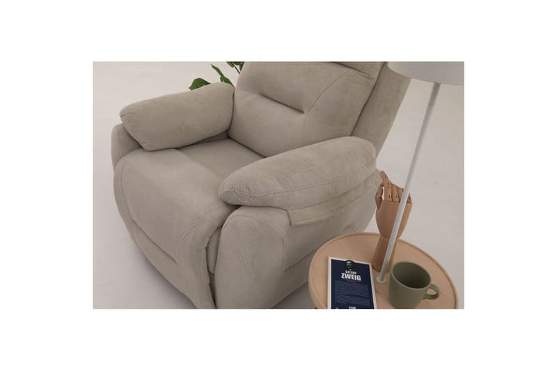 Angola Reclinerfåtölj Manuell - Krämvit - Möbler - Stolar & fåtöljer - Fåtölj - Liggfåtölj