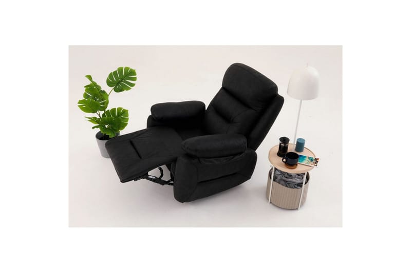Angola Reclinerfåtölj Manuell - Svart - Möbler - Stolar & fåtöljer - Fåtölj - Liggfåtölj
